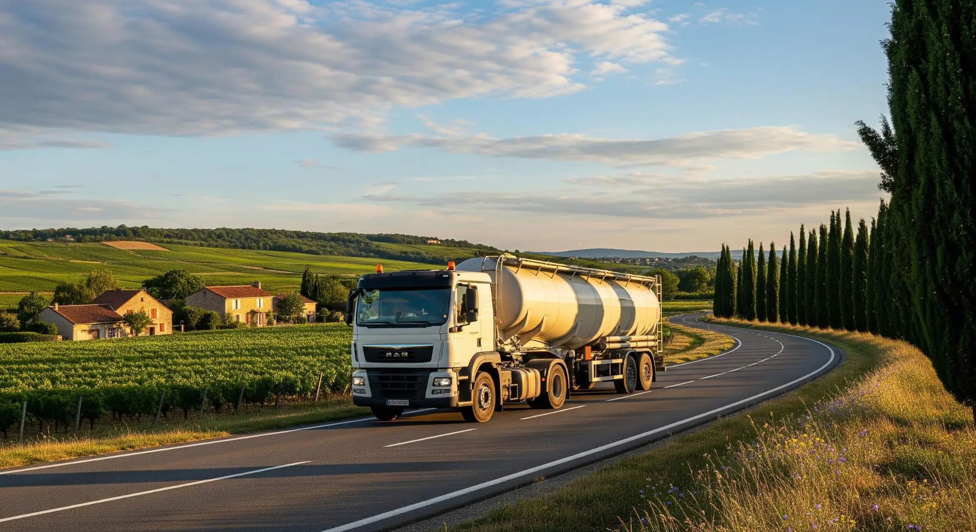 transport de sable en citerne pulvérulente